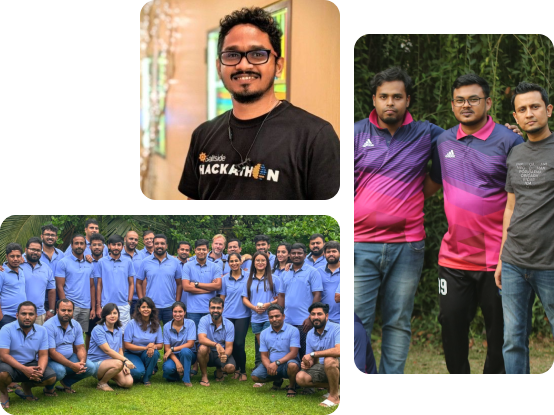 Saltside team members collage